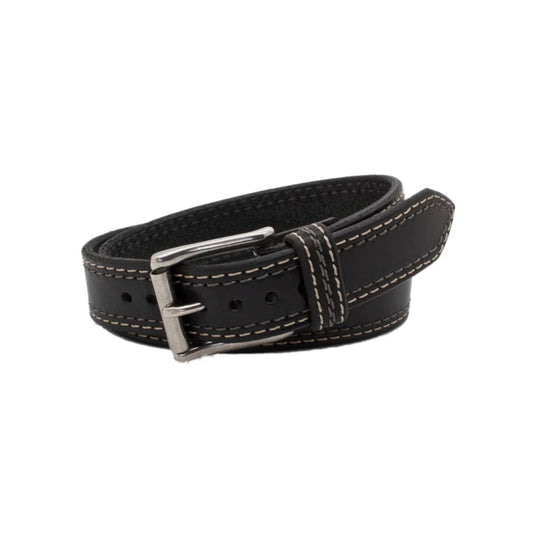 Men's Black Remington Leather Belt-Men Leather Belts-Premium Leather Store
