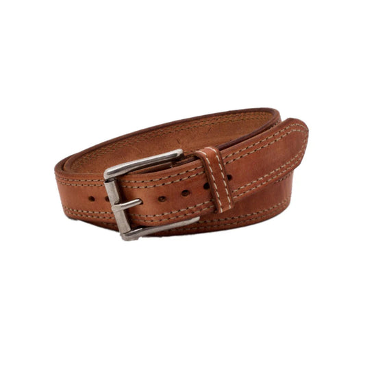 Men's Brown Oak Creek Leather Belt-Men Leather Belts-Premium Leather Store