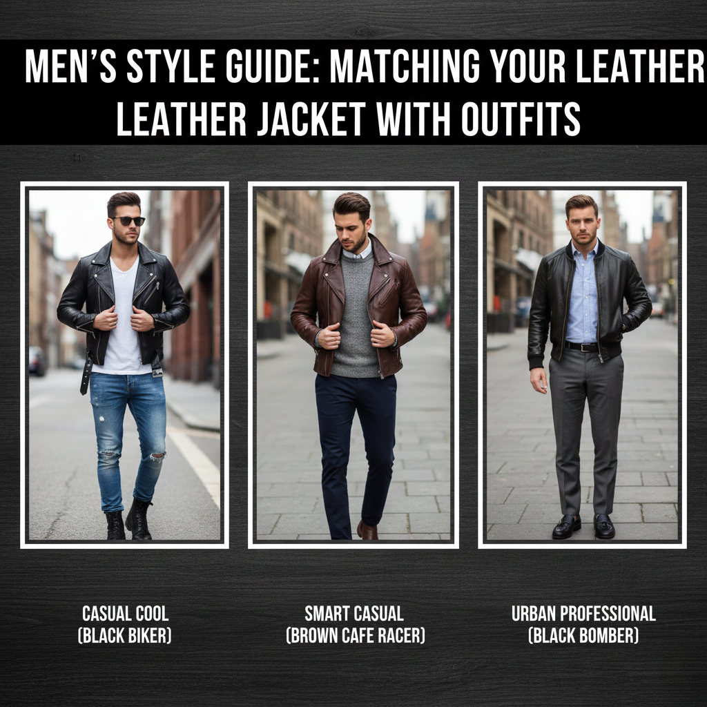 Men’s Style Guide: Matching Your Leather Jacket with Outfits