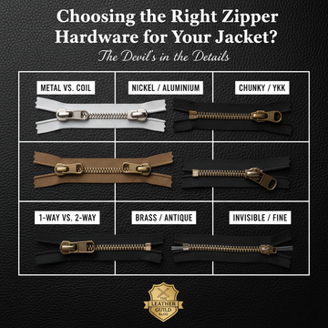 Choosing the Right Zipper Hardware for Your Leather Jacket