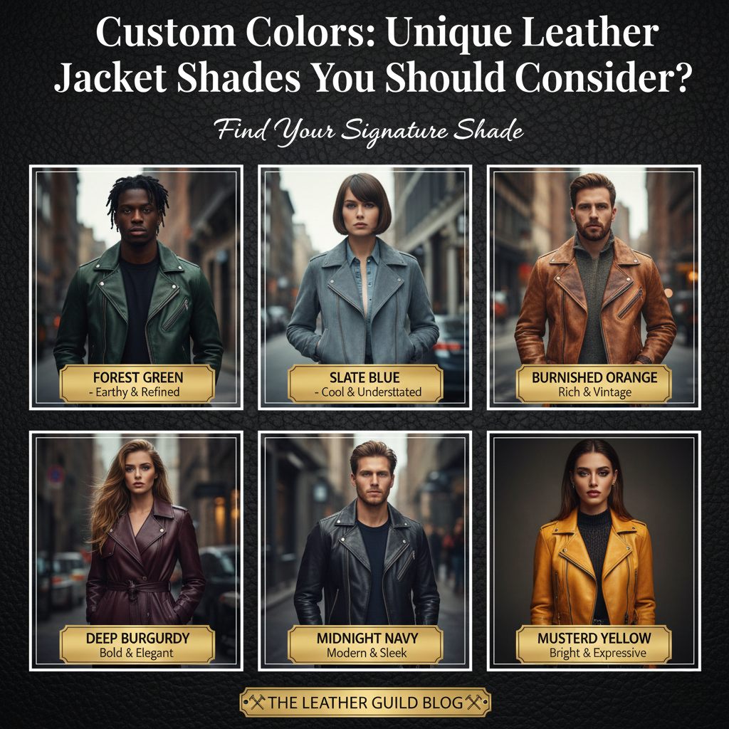 Custom Colors for Your Unique Leather Jacket