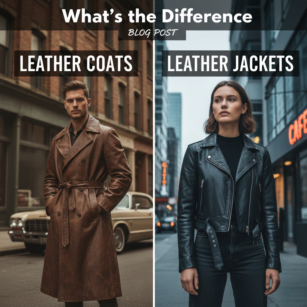 Leather Coats vs Leather Jackets: What’s the Difference?