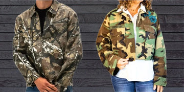 men vs women camo jackets