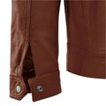 Men's Veil Tan Biker Leather Jacket-Men's Biker Jackets-Premium Leather Store