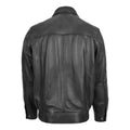 Men's Black Mirage Bomber Leather Jacket-Men's Bomber Jacket-Premium Leather Store