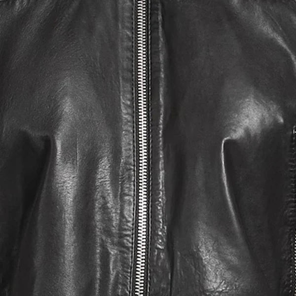 Women's Black Express Bomber Leather Jacket-Women Bomber Jacket-Premium Leather Store