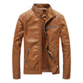 Men's Brown Vendetta Motorcycle Leather Jacket-Men's Biker Jackets-Premium Leather Store