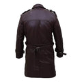 Brown Watchmen Authentic Leather Trench Coat-Men Leather Coat-Premium Leather Store