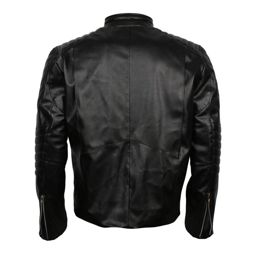 Men's Punisher Skull Leather Jacket-Leather Jackets-Premium Leather Store