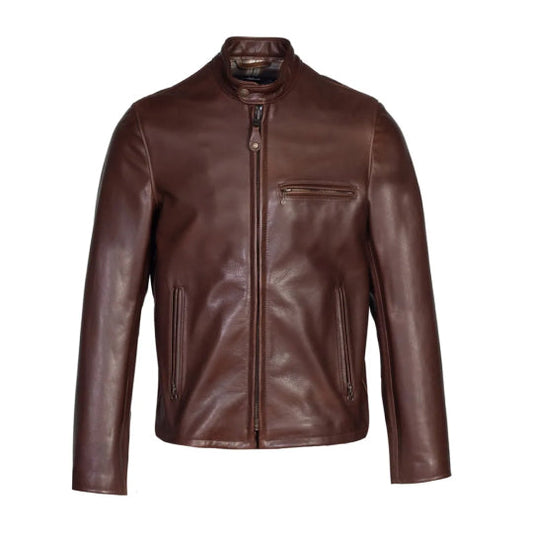 Men's Dark Brown Onyx Leather Jacket-Leather Jackets-Premium Leather Store
