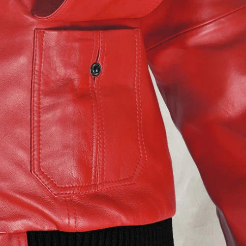 Men's Horizon Red Bomber Leather Jacket-Men's Bomber Jacket-Premium Leather Store
