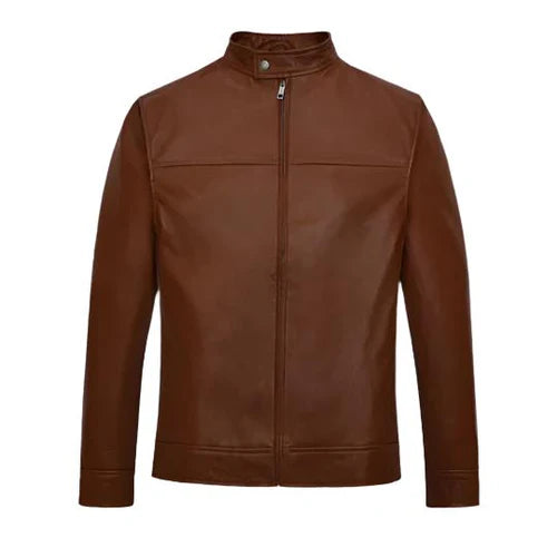 Men's Brown Oblivion Leather Jacket-Leather Jackets-Premium Leather Store