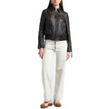 Women's Dsquared2 Bomber Leather Jacket-Women Bomber Jacket-Premium Leather Store