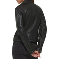 Women's Black Slim Fit Moto Leather Jacket-Women Leather Jacket-Premium Leather Store