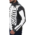 Men's Rob Zombie Skull Bones Leather Jacket-Leather Jackets-Premium Leather Store