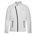 Men's White Titan Leather Jacket-Leather Jackets-Premium Leather Store