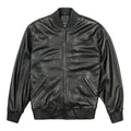 Men's Black Basic Leather jacket-Leather Jackets-Premium Leather Store
