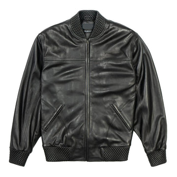 Men's Black Basic Leather jacket-Leather Jackets-Premium Leather Store