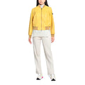 Women's Yellow Peuterey Bomber Leather Jacket-Women Bomber Jacket-Premium Leather Store