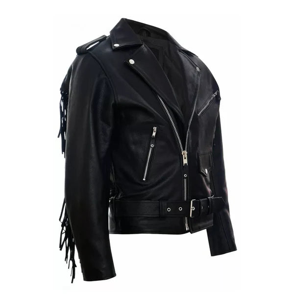 Women's Mighty Company Biker Leather Jacket-Women Biker Jacket-Premium Leather Store