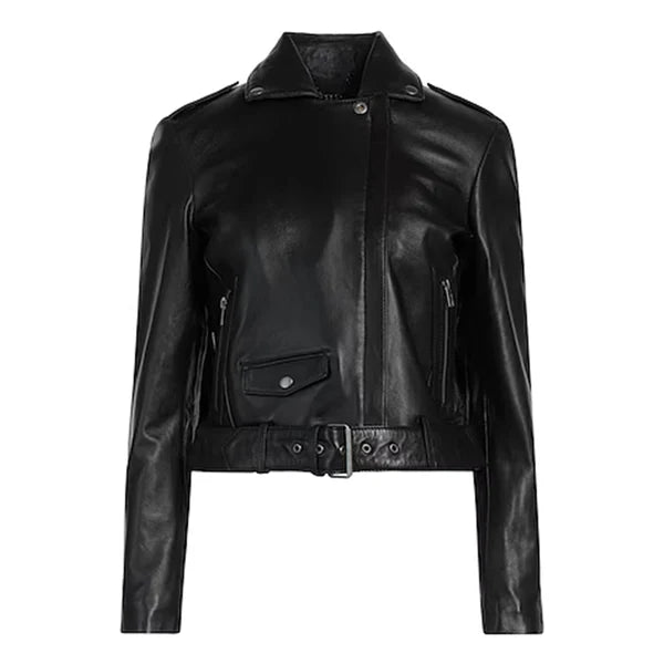 Women's Muba Biker Leather Jacket-Women Biker Jacket-Premium Leather Store
