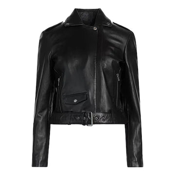 Women's Muba Biker Leather Jacket-Women Biker Jacket-Premium Leather Store