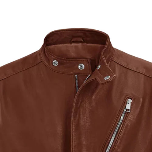 Men's Brown Eclipse Leather Jacket-Leather Jackets-Premium Leather Store