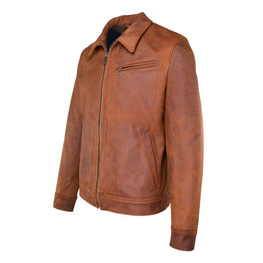 Men's Brown Apex Leather Jacket-Leather Jackets-Premium Leather Store
