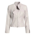 Women's Emporio Armani Biker Leather Jacket-Women Biker Jacket-Premium Leather Store