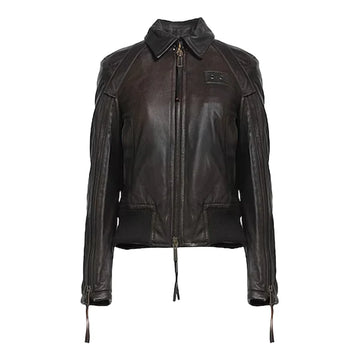 Women's Dsquared2 Bomber Leather Jacket-Women Bomber Jacket-Premium Leather Store