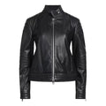 Women's Dondup Biker Leather Jacket-Women Biker Jacket-Premium Leather Store