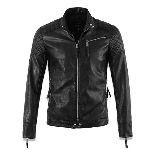 Men's Skull & Crossbones Leather Jacket-Men's Biker Jackets-Premium Leather Store