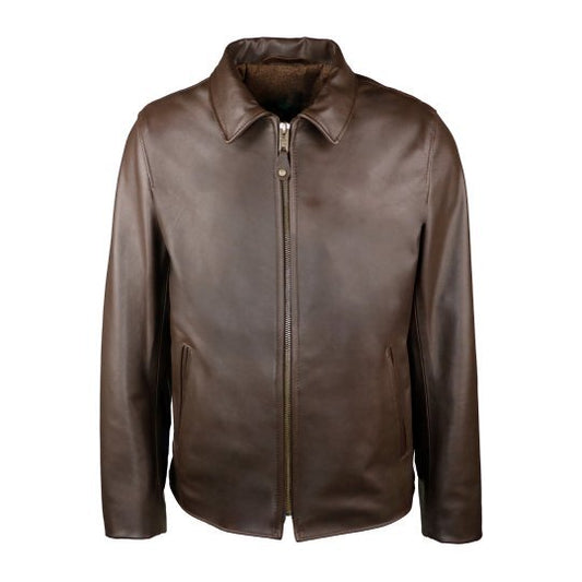 Men's Brown Rebel Biker Leather Jacket-Men's Biker Jackets-Premium Leather Store