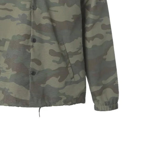 Men's Resistant Camo Windbreaker Coaches Jacket-Camouflage Jacket-Premium Leather Store
