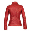 Women's Red Versona Leather Jacket-Women Leather Jacket-Premium Leather Store
