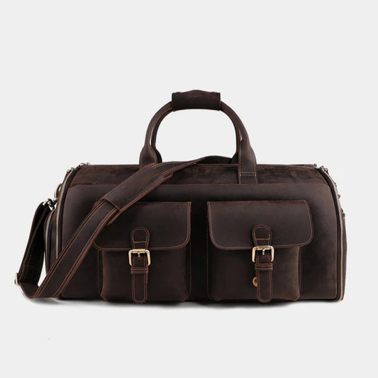 The Smart Leather Duffle Bag-Leather Duffle bags-Premium Leather Store