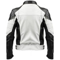 Men's Faux White Leather Jacket-Leather Jackets-Premium Leather Store