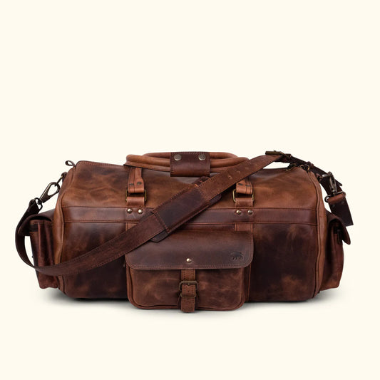 The Roosevelt Leather Duffle Bag-Leather Duffle bags-Premium Leather Store