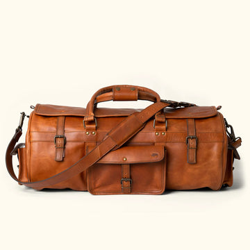 The Denver Travel Leather Duffle Bag-Leather Duffle bags-Premium Leather Store