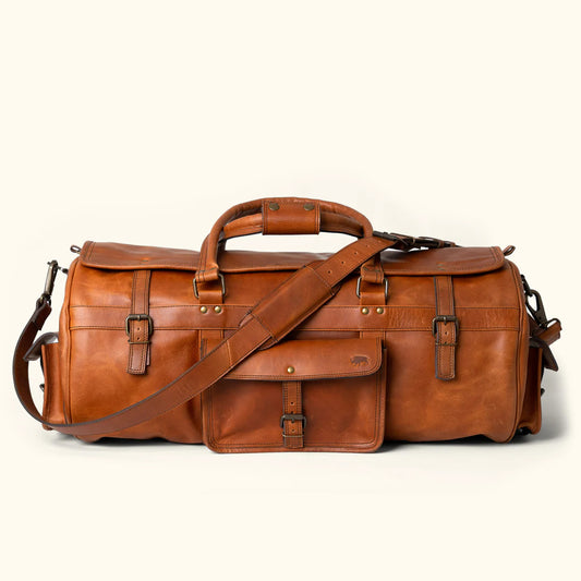 The Denver Travel Leather Duffle Bag-Leather Duffle bags-Premium Leather Store