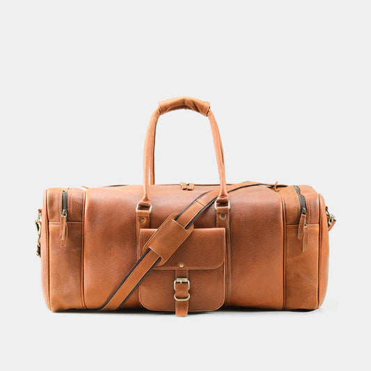 The Travel Leather Duffle Bag-Leather Duffle bags-Premium Leather Store
