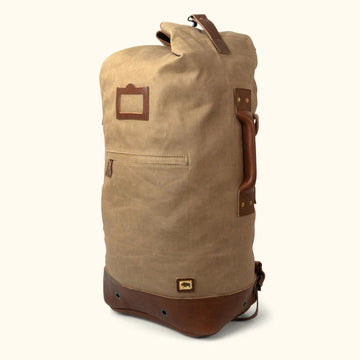 Dakota Waxed Canvas Duffle Bag-Leather Duffle bags-Premium Leather Store