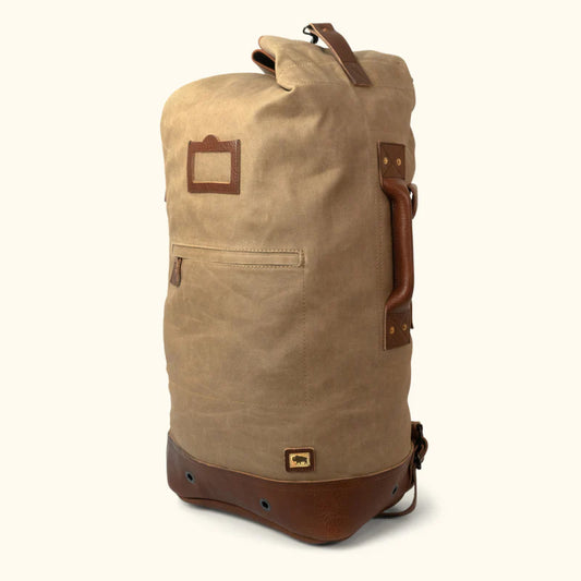 Dakota Waxed Canvas Duffle Bag-Leather Duffle bags-Premium Leather Store