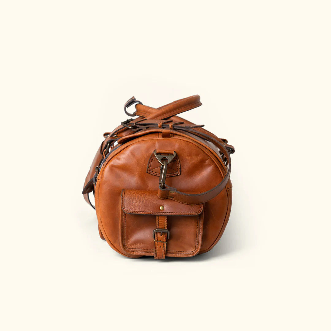 The Denver Travel Leather Duffle Bag-Leather Duffle bags-Premium Leather Store