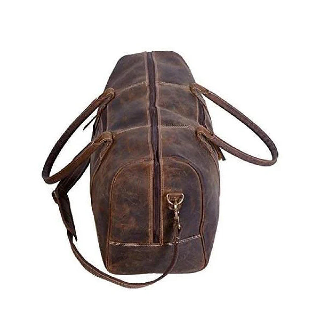 The Coarse Leather Duffle Bag-Leather Duffle bags-Premium Leather Store