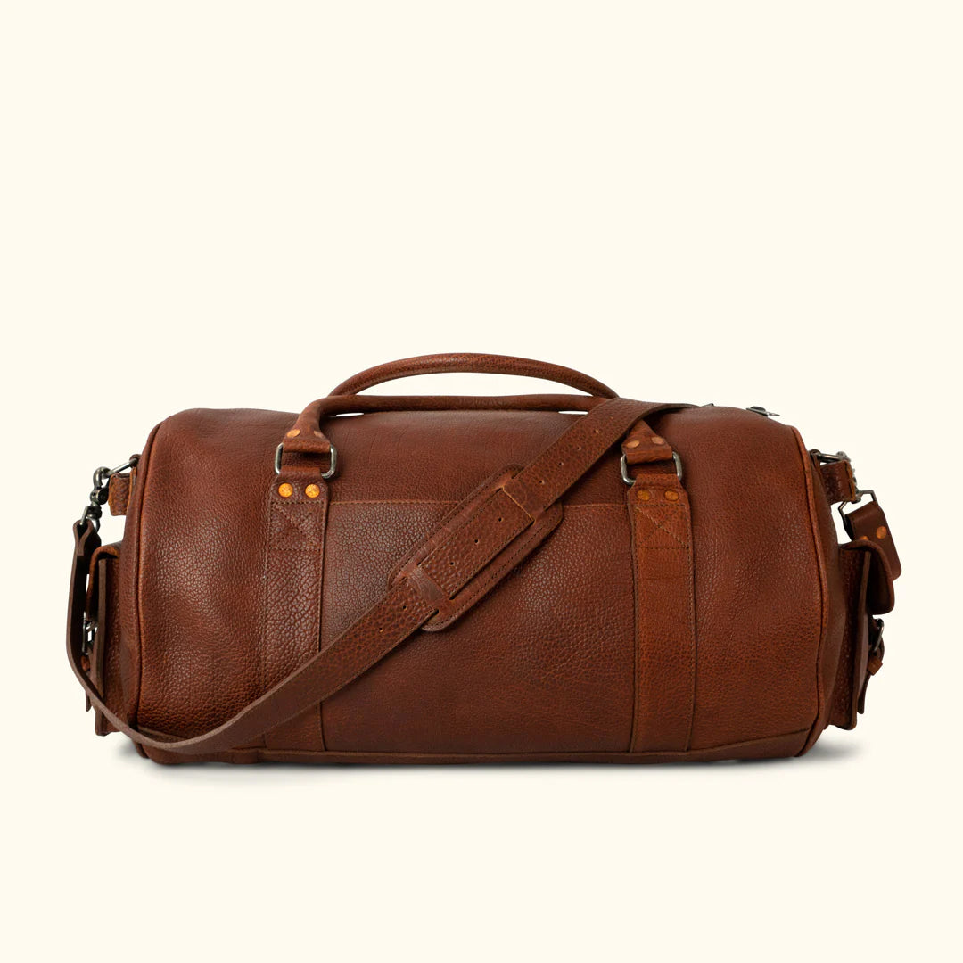 Travel Ryder Reserve Bison Leather Duffle Bag-Leather Duffle bags-Premium Leather Store