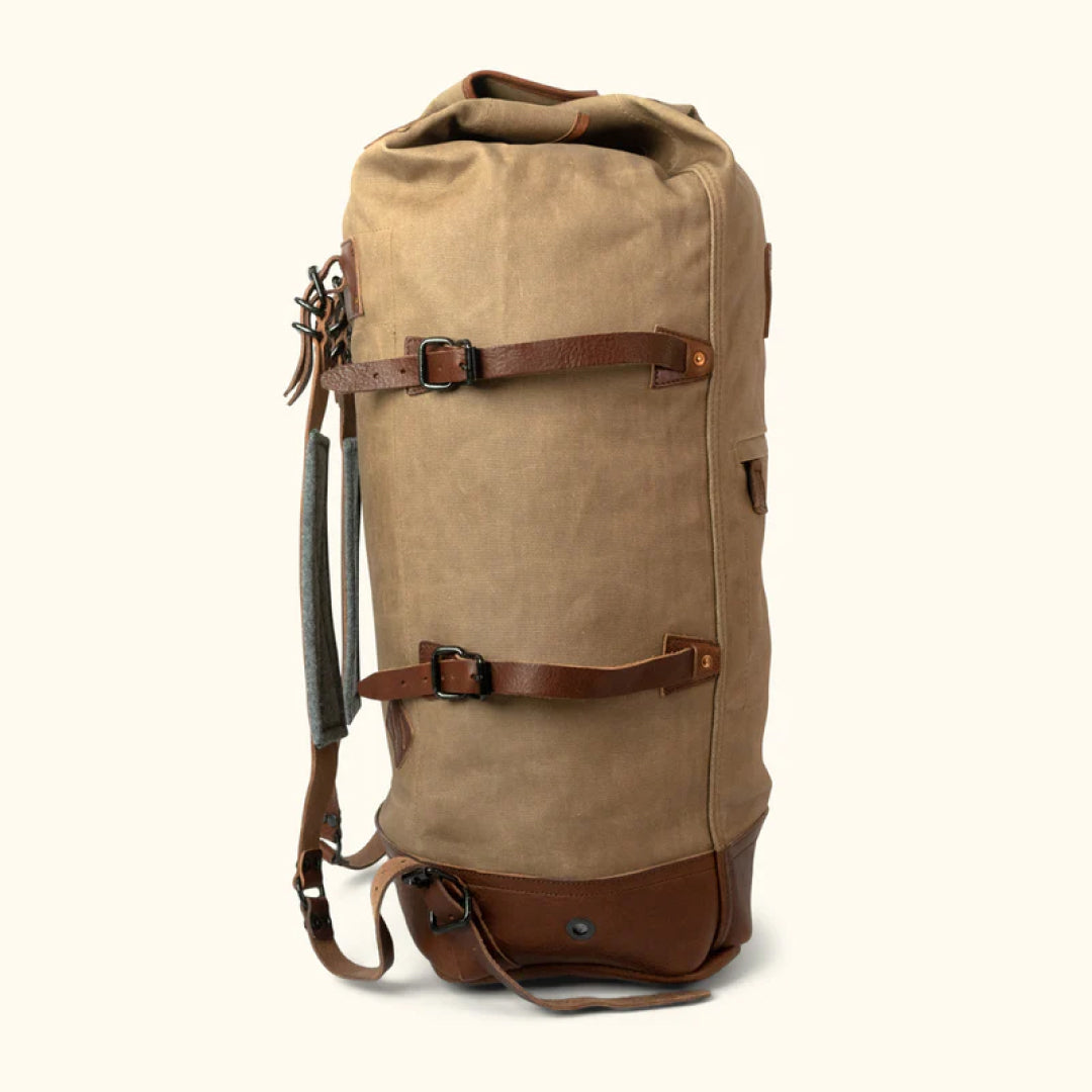 Dakota Waxed Canvas Duffle Bag-Leather Duffle bags-Premium Leather Store
