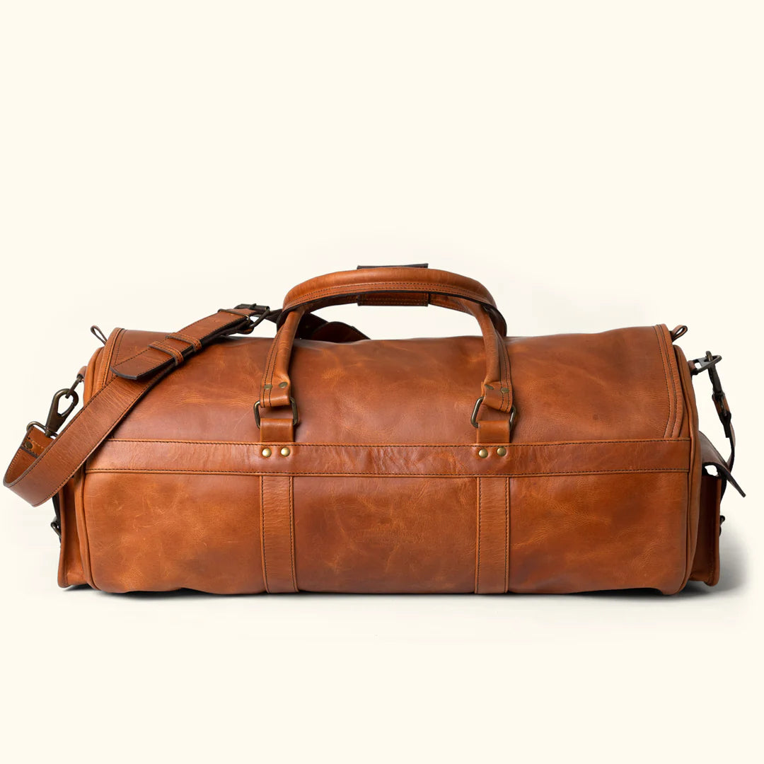 The Denver Travel Leather Duffle Bag-Leather Duffle bags-Premium Leather Store