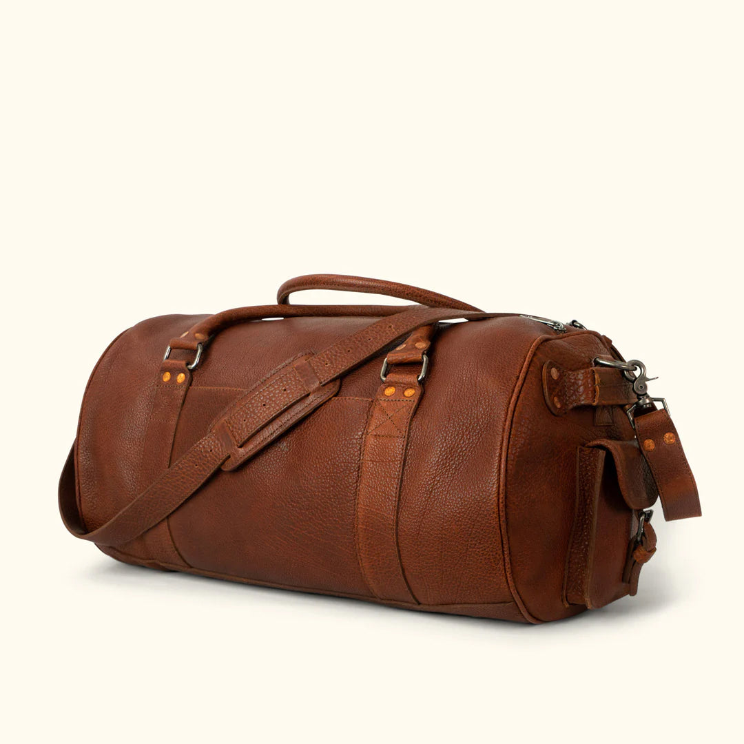 Travel Ryder Reserve Bison Leather Duffle Bag-Leather Duffle bags-Premium Leather Store