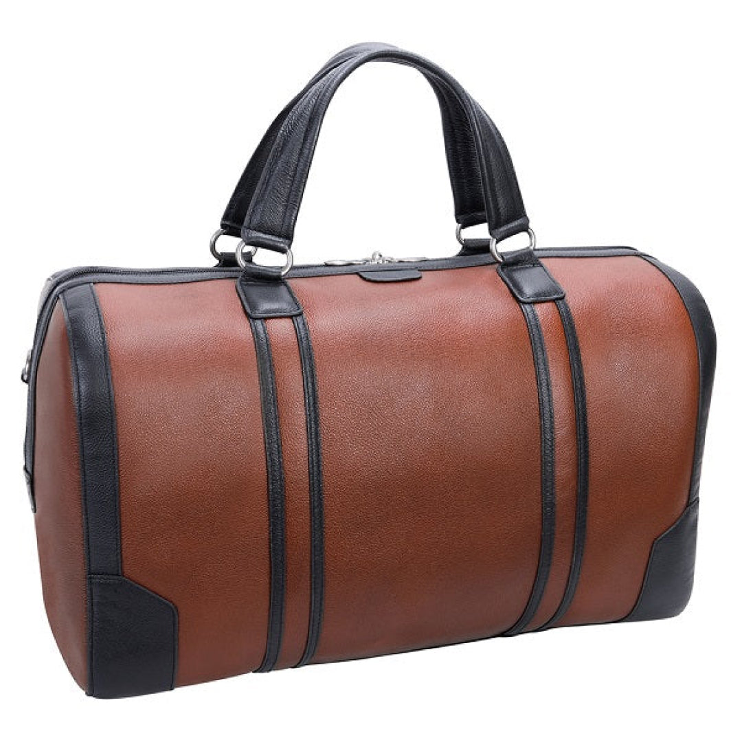 The Two Tone Leather Duffle Bag-Leather Duffle bags-Premium Leather Store